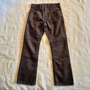 Gap kids boys size 7 gray corduroy pants, adjustable waist EUC